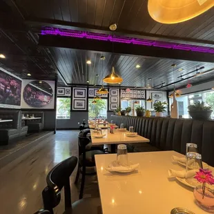interior, sushi and sashimi