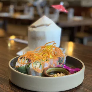 Vegetarian spring rolls