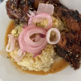 a plate of food