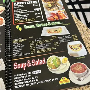 ramen and noodles, menu