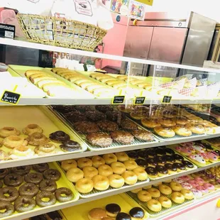 Fresh donuts and breakfast