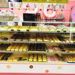 Fresh donuts and breakfast