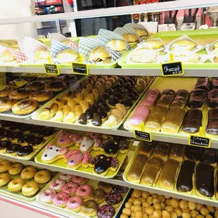 Fresh donuts and breakfast