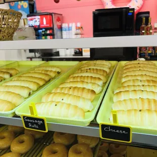 Fresh donuts and breakfast