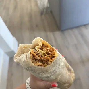 Chorizo Breakfast Burrito