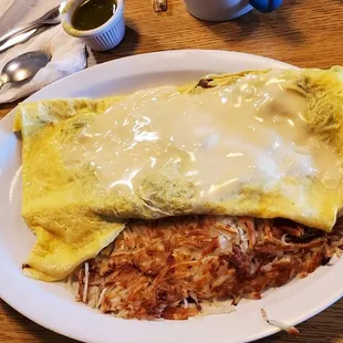 Swiss Omelet w/ Hash Brown
