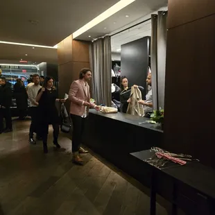 Coat check 1st floor