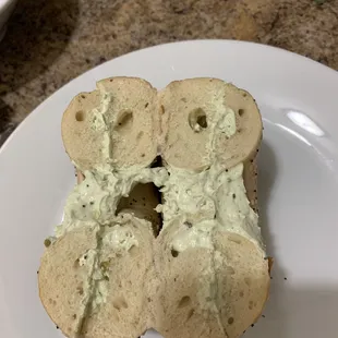 Bagel with cream cheese