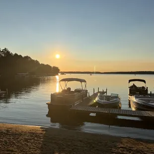 boats docked at the dock