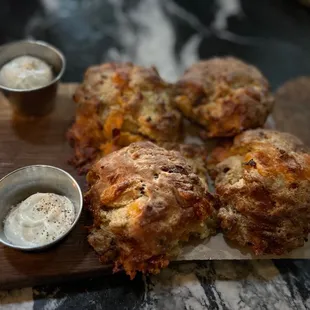 2 orders of Bacon Cheddar Buttermilk Biscuits