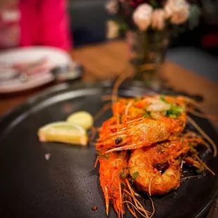 Prober prawns with Thai spices