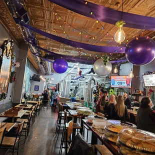 the interior of the restaurant