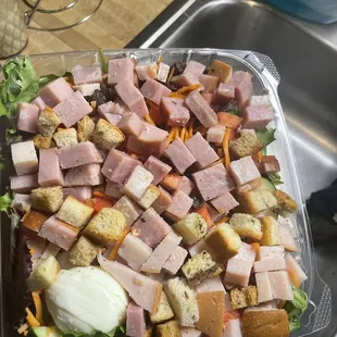 Salad w turkey and ham