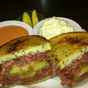 Our famous Reuben sandwich, yummy !!!