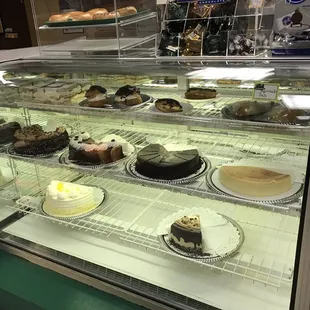 Desserts looked yummy, many choices