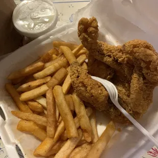 Fried Perch dinner.