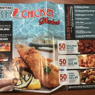 menu and prices