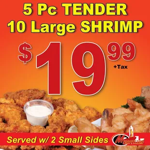 Tender and shrimp