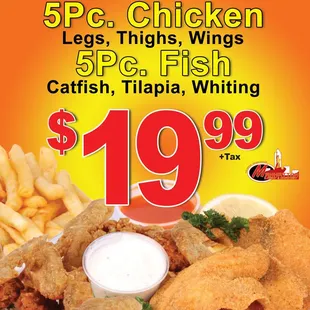 Chicken and fish