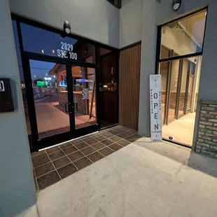 outside