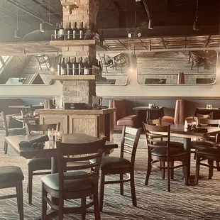 the dining area