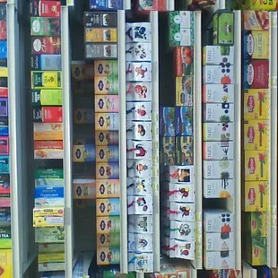 a large assortment of food items