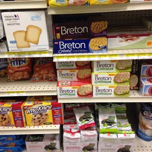 A few of the gluten free crackers