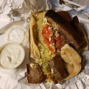 Gyro on Pita - Gyro Sandwich 1