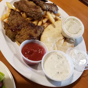 Souvlaki Dinner Delight -Aerial View