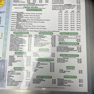 menu, sushi and sashimi