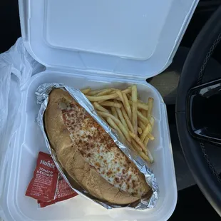 Meatball Sub with Fries