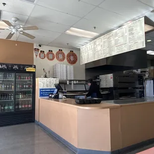 Clean, comfortable seating although we usually take our slices to go