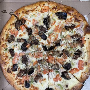 Mediterranean pizza