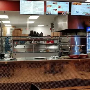 The counter order area.  I think they sell single slices theougout the day? We came super late, so not sure.