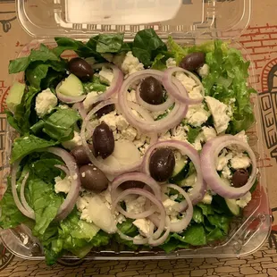 The Mediterranean salad was DELICIOUS!!