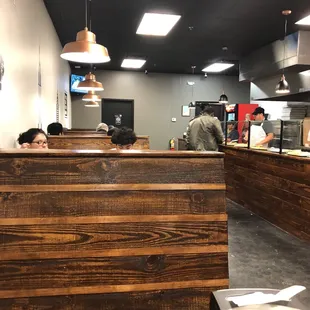 interior, sushi and sashimi