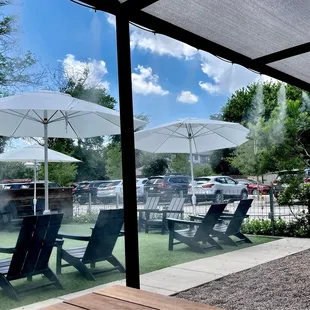 Misters helped keep us cool