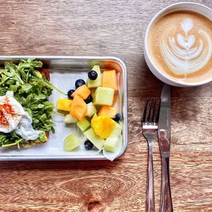 Avocado Toast and Vanilla Latte