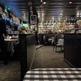 the interior of the restaurant