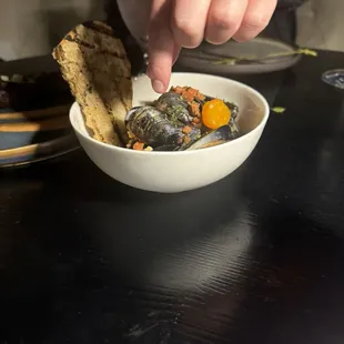 Steamed Mussels
