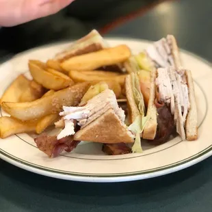 Triple decker Turkey and bacon