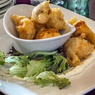 Goat Cheese Curds with Garlic Aoli