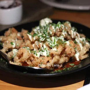 Calamari ($14) - spicy tomato sauce, lemon aioli, pickled peppers. Really fried.