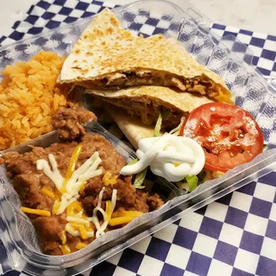 Chicken Quesadilla Meal