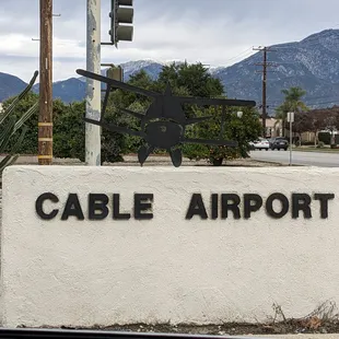 Sign for the Airport.
