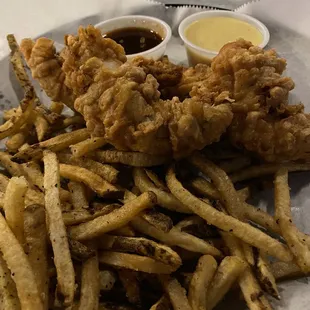 Battered chicken tenders.  It's what they do.