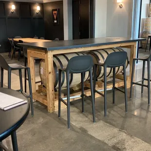 a bar in a restaurant