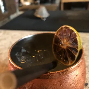 Mexican mule, with blood orange. 10/10