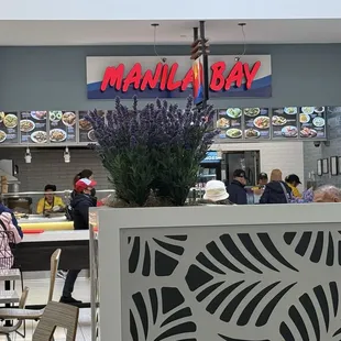 Outside from food court seating area