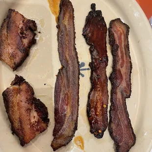 bacon on a plate